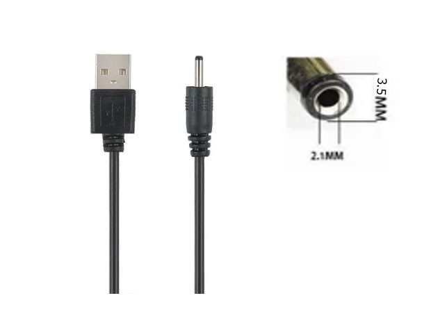 &u+ CABLE USB A FICHA PIN 3.5 MM APTO PARA ALIMENTACION 5V